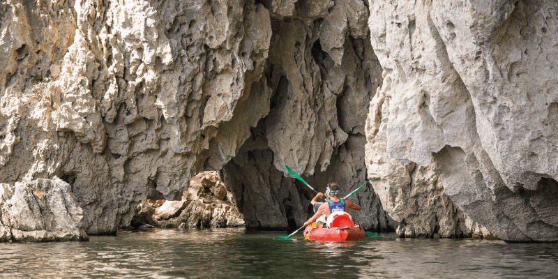 kayak grotte ardeche pont d'arc
