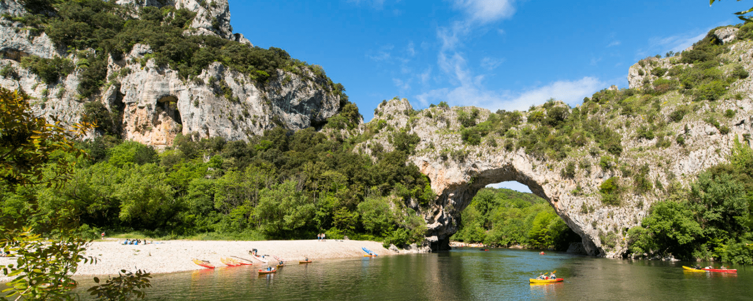 baignade au pont d'arc